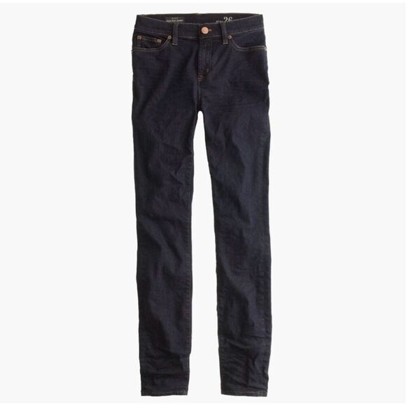 ✨J.CREW High Rise Skinny Sz 27 Jeans Dark wash✨ - Picture 3 of 8